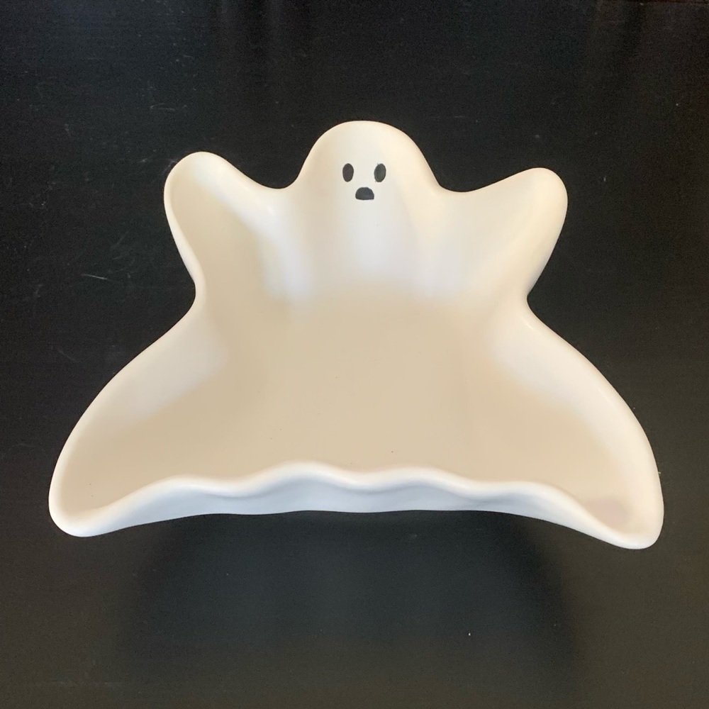 Haunted Manor Ghost Shaped Halloween Candy Bowl